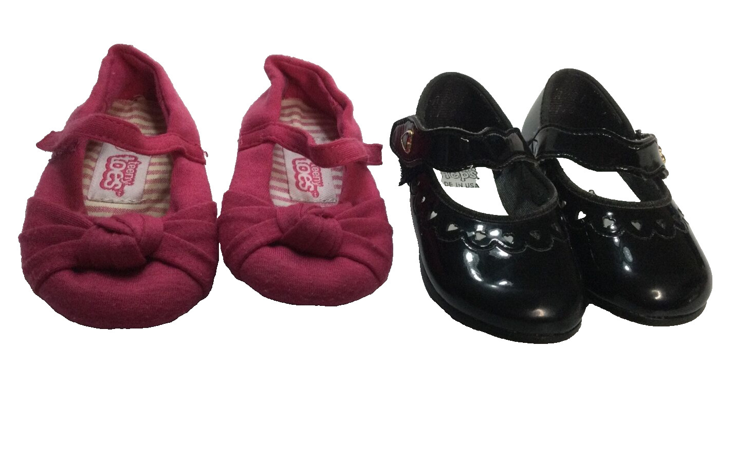 Small Steps Patent Leather & Teeny Toes Pink Dress Size 3