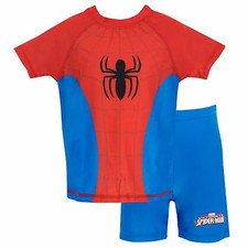 Spiderman Swimsuit Kids Baby Toddler 18 24 Months 2-7 Years Swimming Costume Red