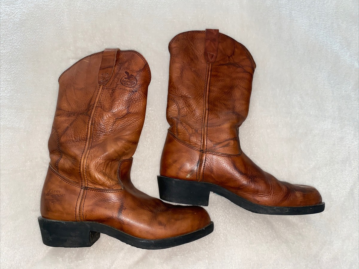GEORGIA BOOT FARM RANCH COMFORT CORE MENS BOOTS W EUR 42