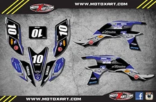 Yamaha YFZ 2003-2008 QUAD ATV custom graphics kit BLUE STEEL Style Sticker Kit