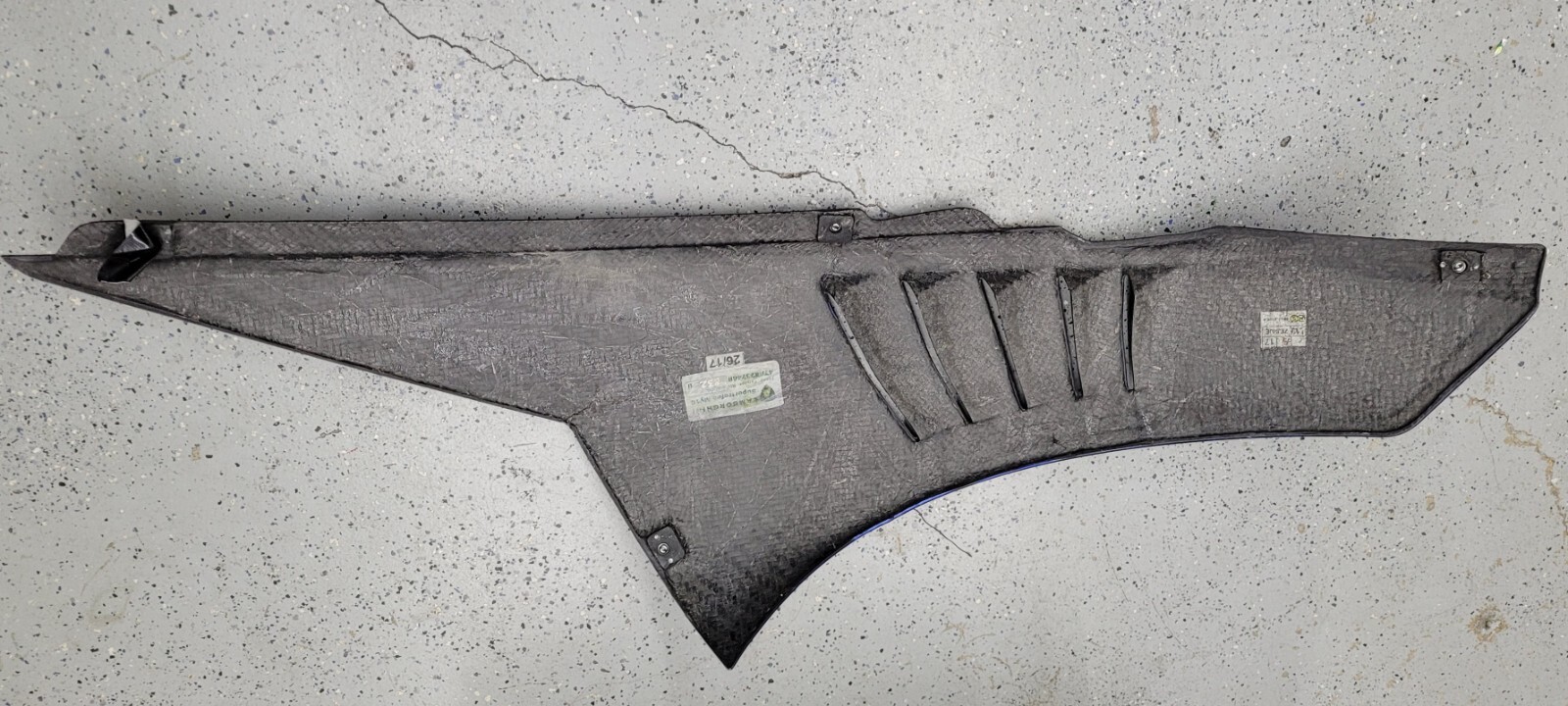 Lamborghini Huracan Super Trofeo Front RIGHT passenger Fender Wing CARBON FIBER