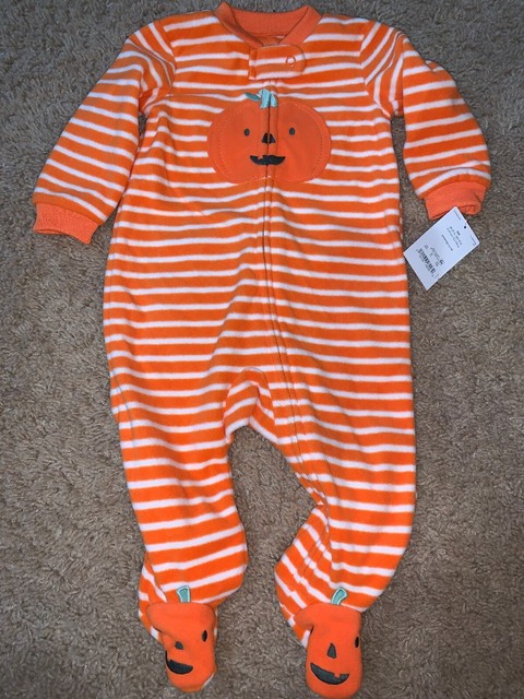 carters pumpkin pajamas