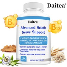 Soporte Nervio Ciático Avanzado: Vitamina Ácido Alfa Lipoico, Cápsulas de Benfotiamina