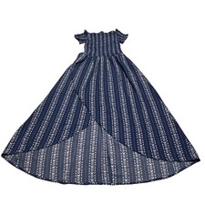 Rue 21 Navy Blue & White Short Sleeve Fit & Flare Midi Dress Women’s Size S