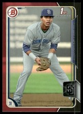 2015 Bowman Prospects Asia Black-Red BP65 Gabriel Quintana Padres