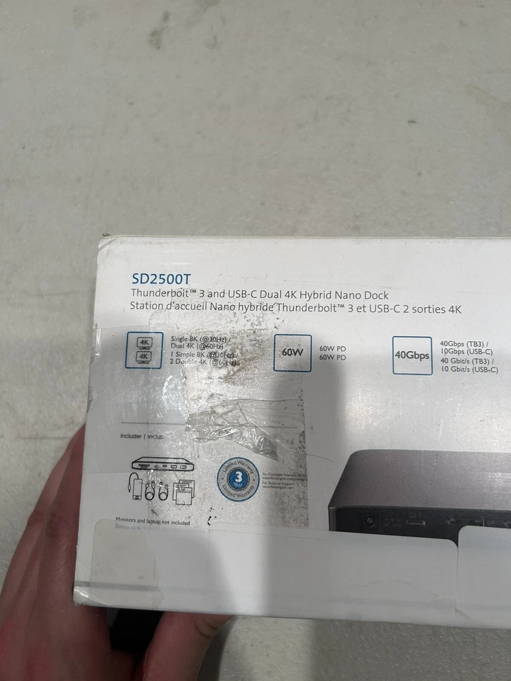 Kensington SD2500T Thunderbolt 3 USB-C Docking Station Dual 4K 60W PD - Image 3 of 4