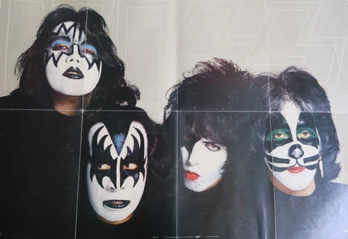 KISS DYNASTY Lp ORIGINAL POSTER rare Kiss Army Gene Paul Ace Peter