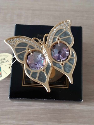 Crystal Temptations  Schmetterling rot Swarovski Steine vergoldet
