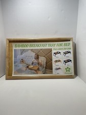 Bamboo Breakfast Tray 20&rdquo; X 12&rdquo; New