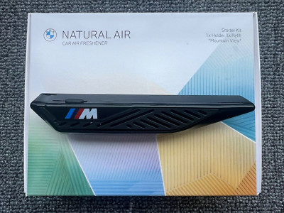 GENUINE BMW NATURAL AIR M PERFORMANCE BLACK FRESHENER MOUNTAIN VIEW STARTER KIT