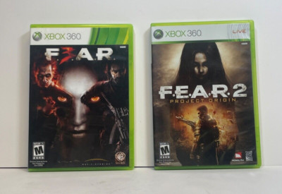 F.E.A.R + F.E.A.R. 2 Project Origin Xbox 360 Video Game Complete With Manual