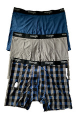 Men's Wrangler Mesh Boxer Briefs 3 Pk. Nylon Spandex 6 in. inseam Size M 
