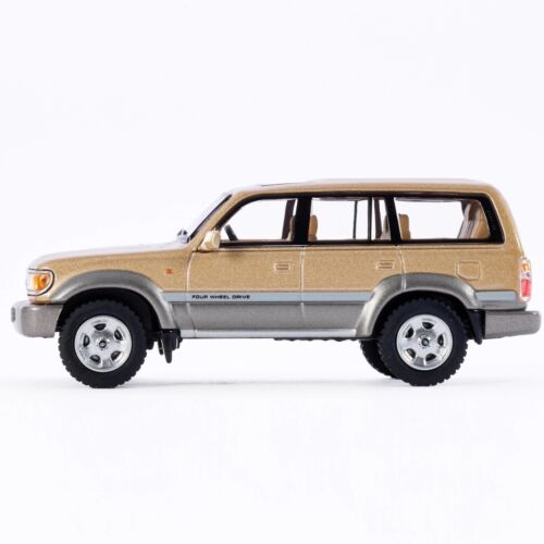 Masdi 1:64 Gold Land Cruiser LC80 1994 modellino fuoristrada vintage auto metallo pressofuso - Foto 3 di 15