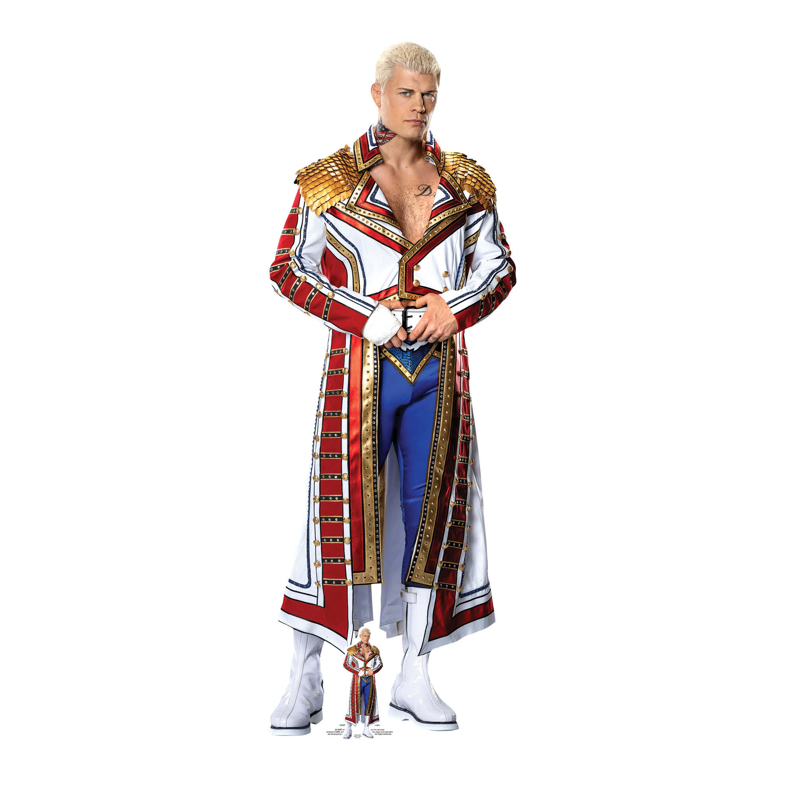 Cody Rhodes Official WWE Lifesize Cardboard Cutout with FREE Mini Standup
