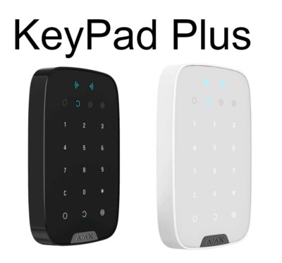 Ajax KeyPad Plus Wireless Touch Keyboard encrypted contactless cards / key fobs