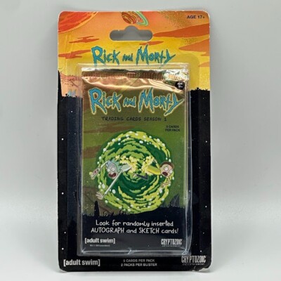  Rick and Morty Season 1 Trading Cards Blister 2 Booster Packs Per Blister 