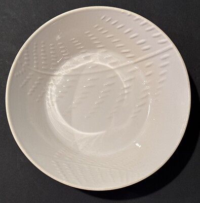 Tiffany Flora And Fauna Wheat Floral Pattern Bowl 10.5  White Textured Design