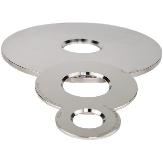 4" Universal Orifice Plate Stainless Steel 4.406" OD x 1.250" ID x 0.125" Thick