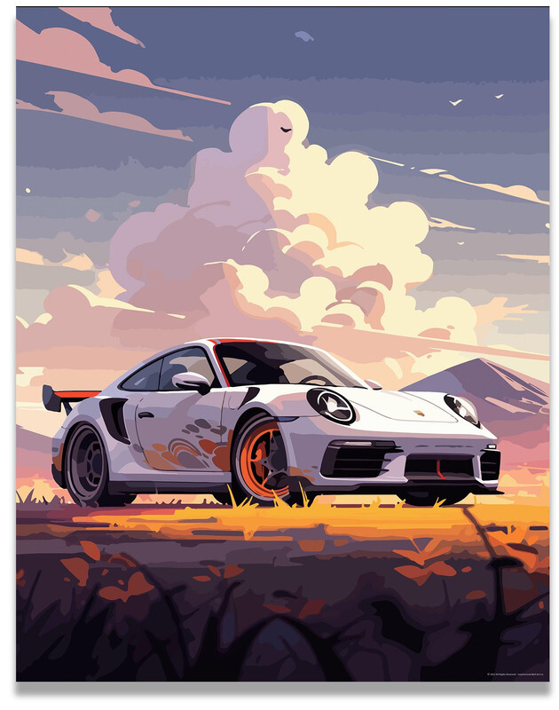 2023 Porsche 911 Car Posters Wall Decor 11x14 Inches Unframed Art