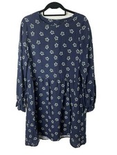 O9 Women's Long Sleeve Midi Dress - Navy Floral * See Measurements**