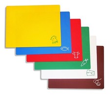 New Star Foodservice 42627 Flexible Cutting Board, 12-Inch by 15-Inch, Assorted