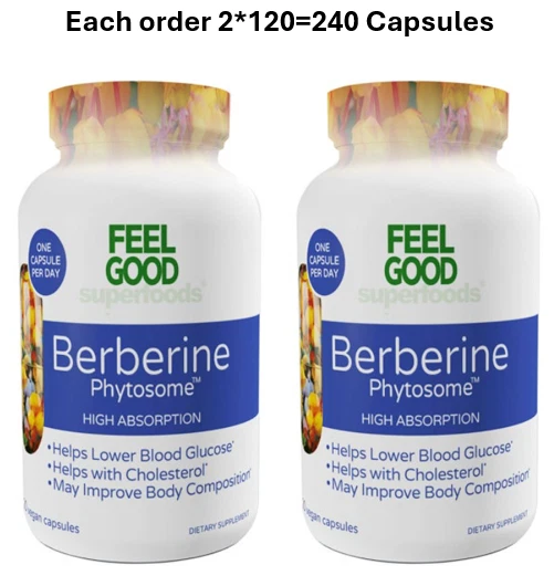 Feel Good Superfoods Berberine Phytosome High Absorption 240 capsules