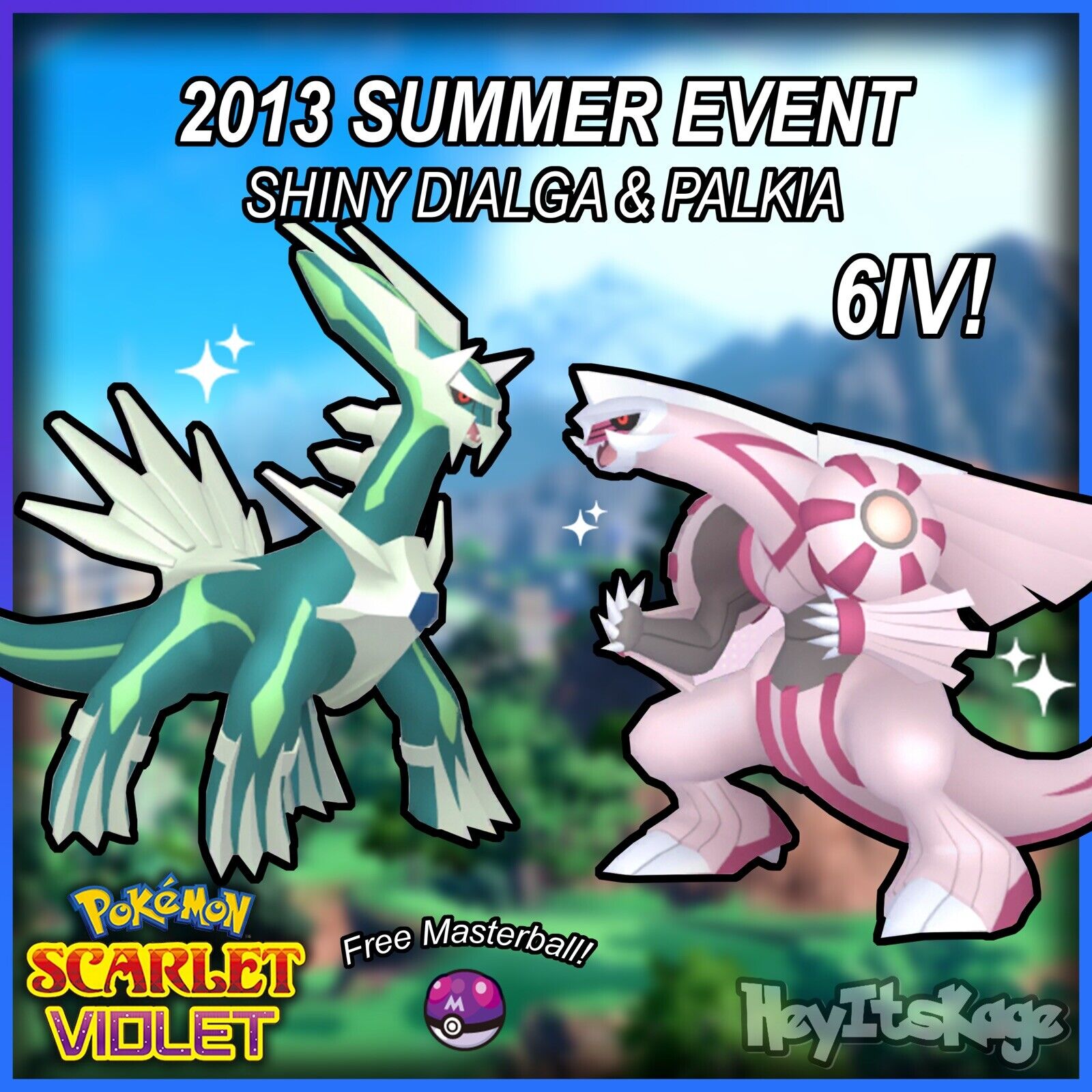 Pokemon Summer 2013 Shiny Dialga, Palkia & Giratina Distribution NDS Event  Rom [USA]