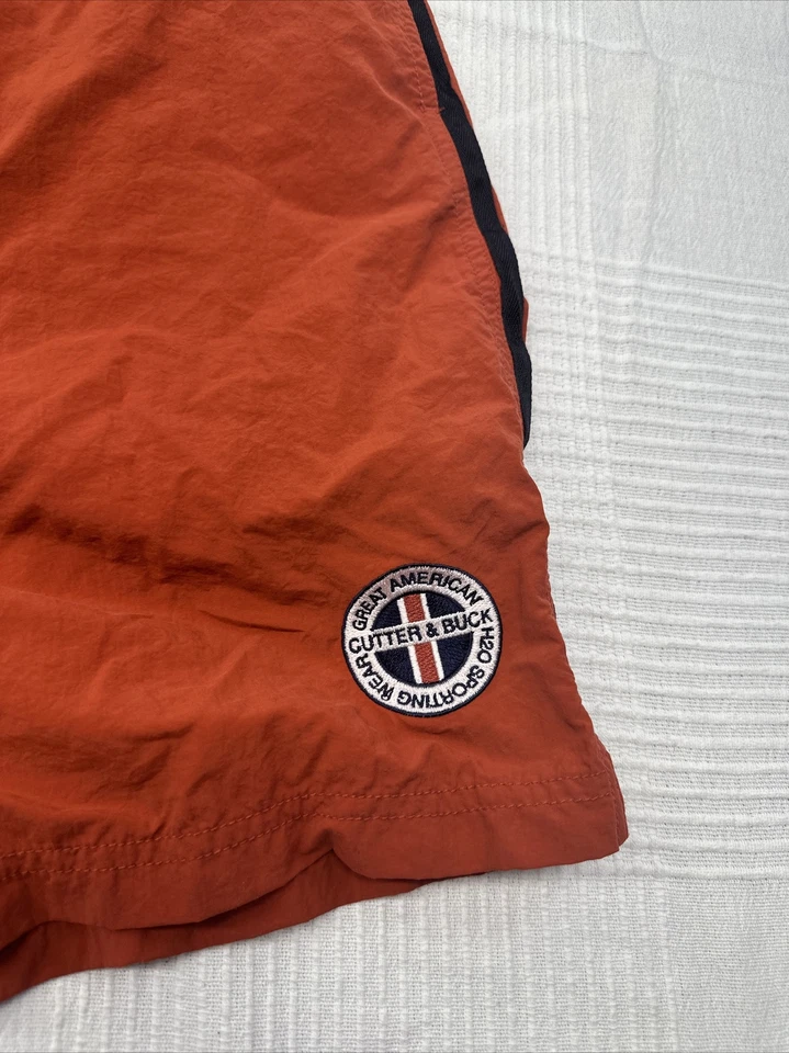 CUTTER & BUCK Mesh Lined Red, Elastic & Draw String Waist Swim Trunks 2XLT Tall - Image 3 of 4