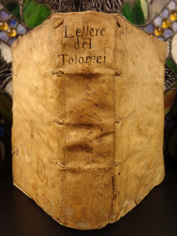 1550 Italian Letters of Claudio Tolomei on Poetry Woodcut MAP Mount Argentario - Image 2 of 4