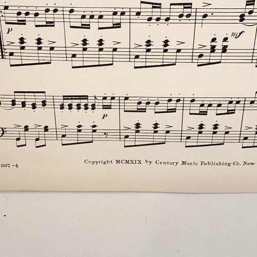 Partituras antiguas de piano de marzo de Le Pere La Victoire de 1919 de Louis Ganne - Imagen 5 de 11