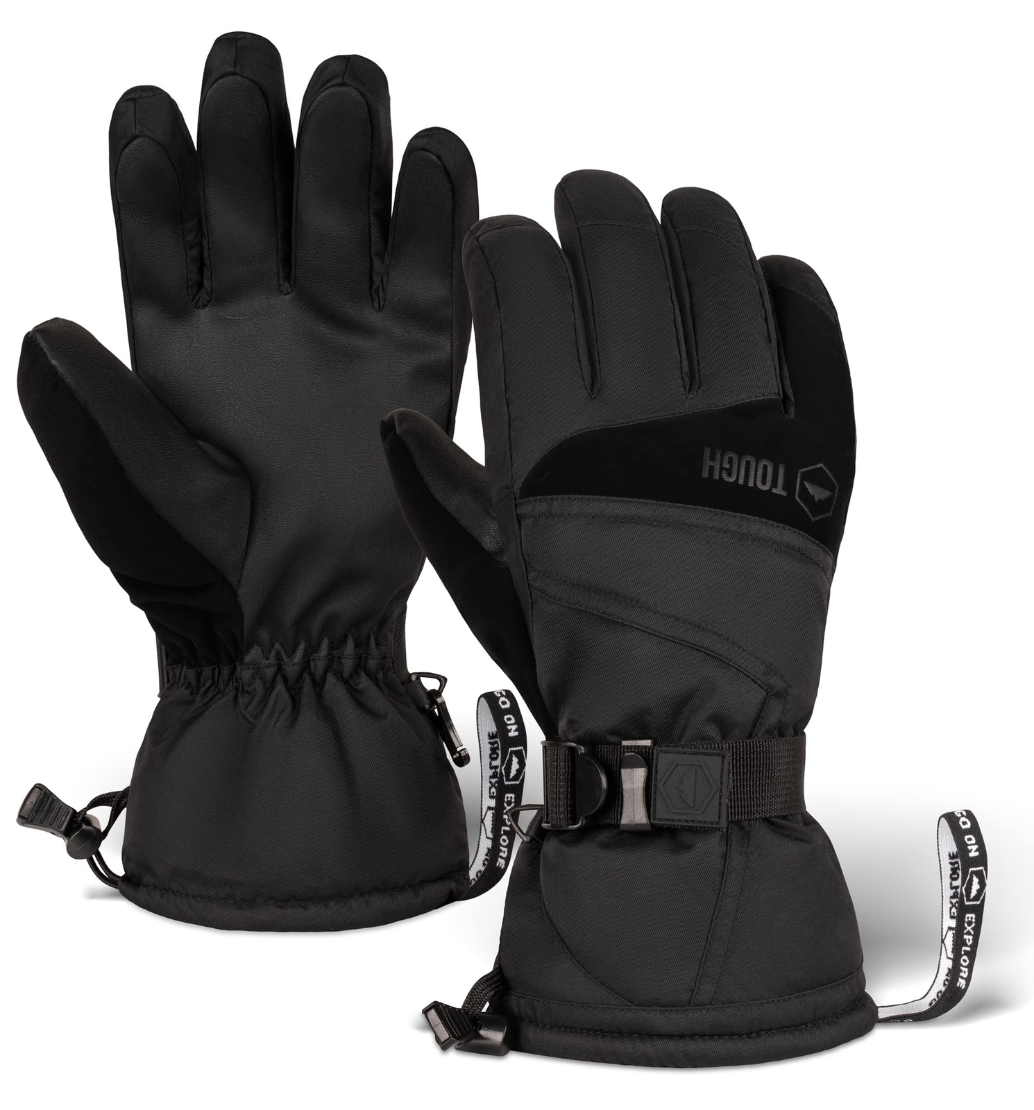 Winter Gloves - Waterproof Snow Gloves for Women and Men - Warm Womens and Me...-image