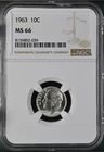1963  10C  Roosevelt Dime NGC MS66   8159892-039