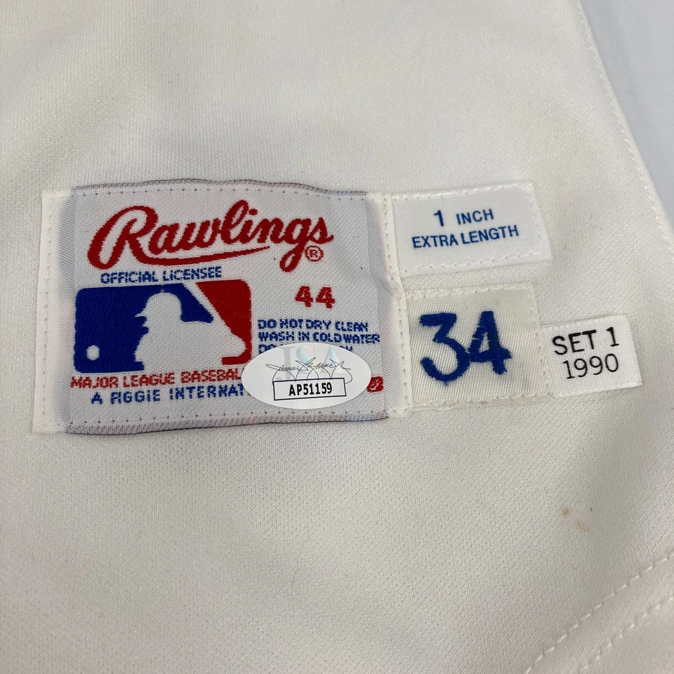 Nolan Ryan Signed Authentic 1990 Texas Rangers Game Model Jersey With JSA COA - Image 4 of 4