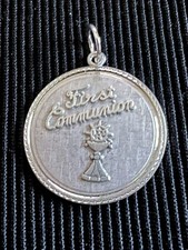 Vintage First Communion Pendant  