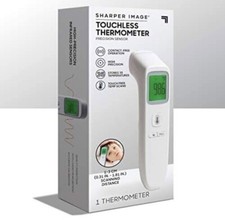Sharper Image Touchless Thermometer High Precision Infrared Battery Powered New