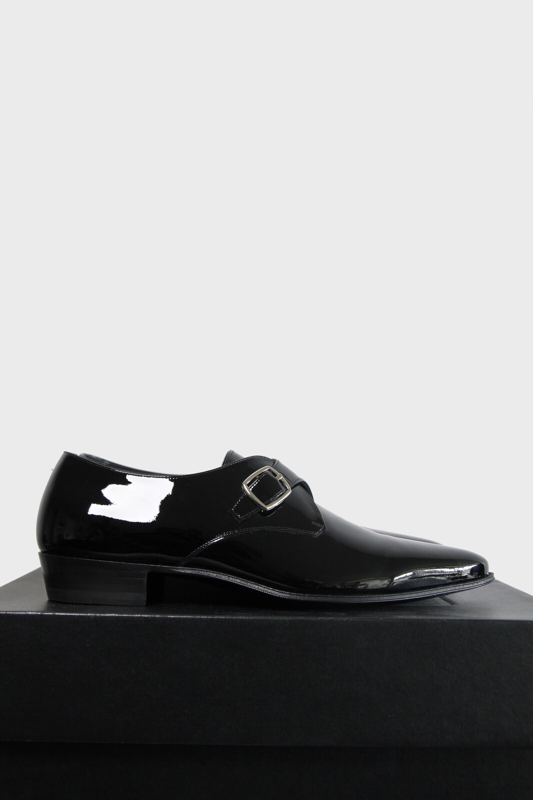 Scarpe derby Celine fibbia singola in pelle verniciata Hedi Slimane Saint Laurent 41 8