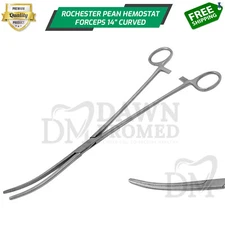 Fishing Hemostat forceps 14" Curved Pean Forcep Locking Clamps German Grade
