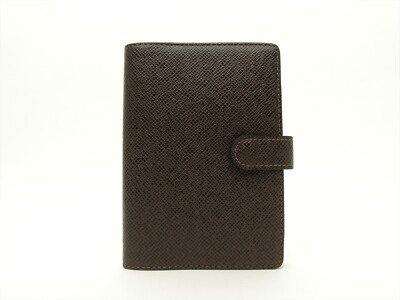 Louis Vuitton Authentic TAIGA Leather Grizzli Agenda fonctionnel