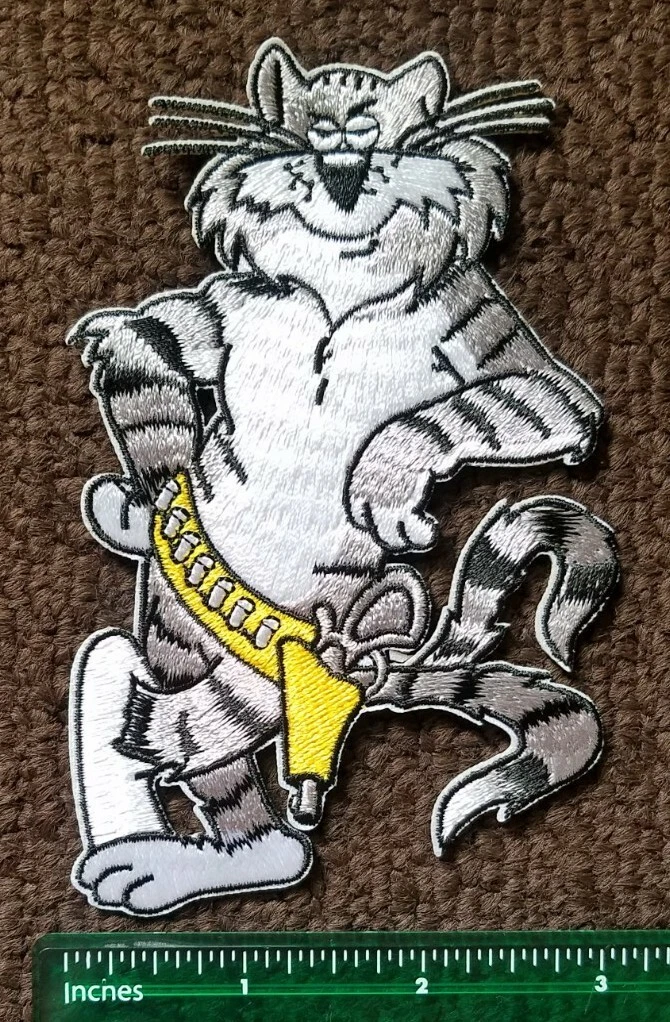 US NAVY F-14 TOMCAT VF TOP GUN FIGHTER PILOT MILITARY USAF USN PATCH CAT