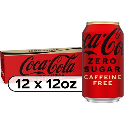 Coca-Cola Zero Sugar Caffeine-Free Fridge Pack Cans 12oz Soda NEW  