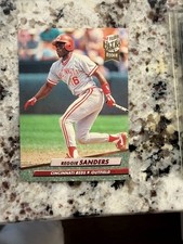1992 FLEER ULTRA MLB BASEBALL ROOKIE CARD CINCINNATI REDS REGGIE SANDERS #486. rookie card picture