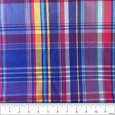 Vintage Blue, Pink, Yellow Lightweight Cotton Fabric for Sewing 60" wide