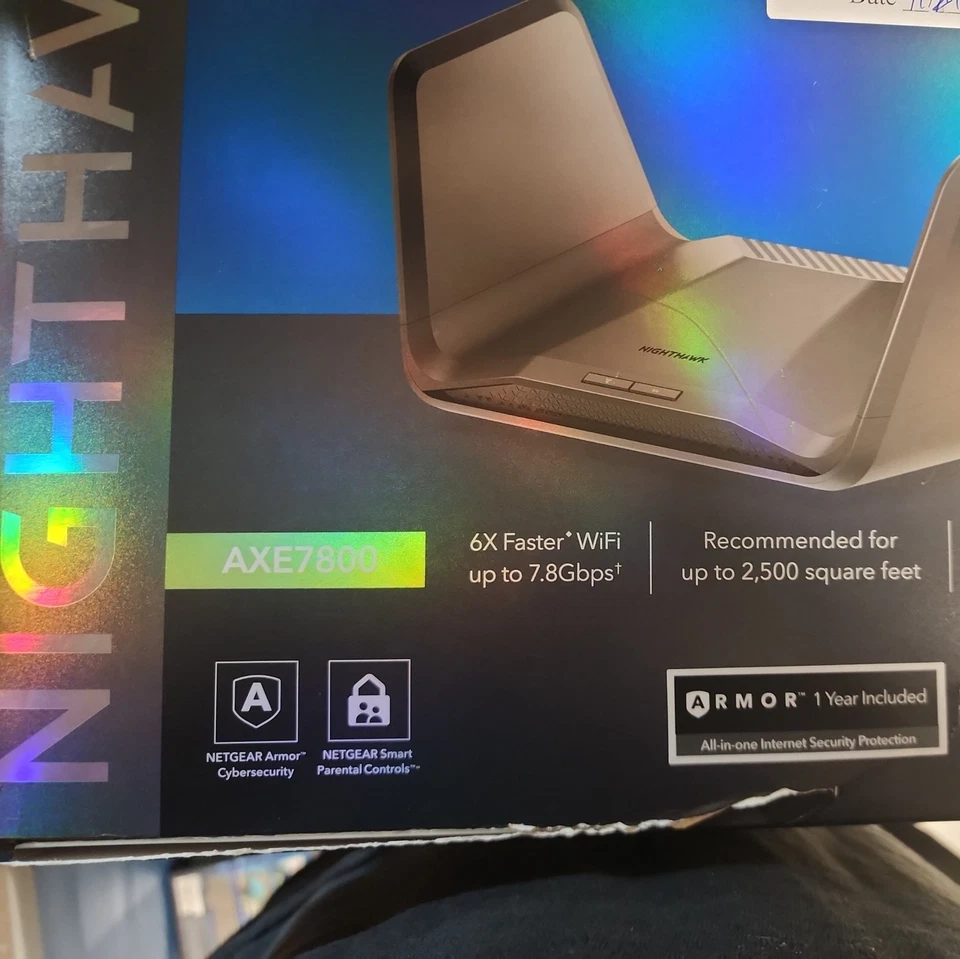 Roteador Netgear Nighthawk Raxe300 Axe7800 Tri-band 7.8Gbps+ Wifi 6e preto Open bo - Imagem 4 de 4
