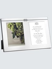 Vera Wang Infinity Freestanding Double Photo Frame Silver H23 x W35cm (Scratch)