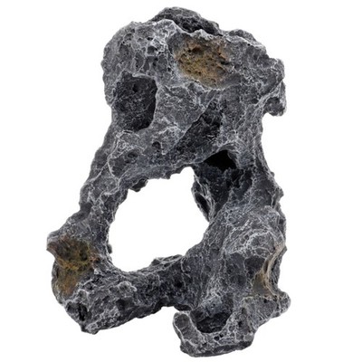 Hobby Cavity Stone dark 4 Dekoration Aquarium Terrarium Felsen Deko Stein