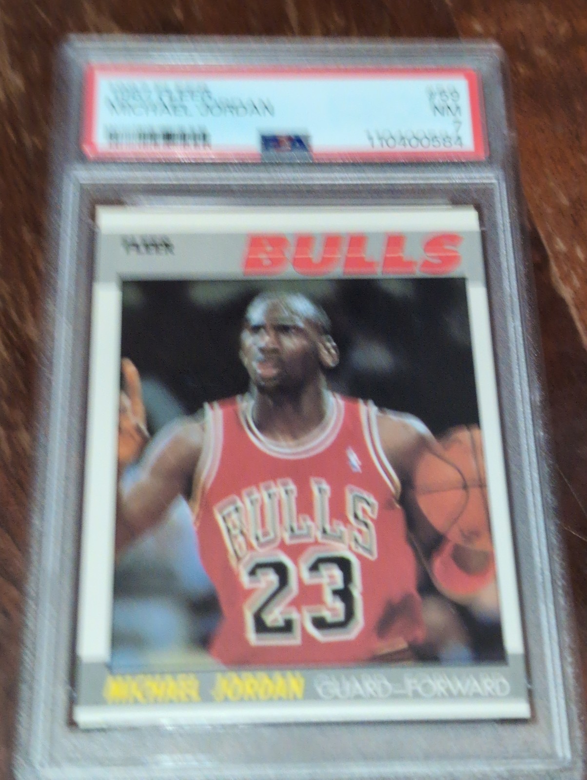 1987 Fleer Michael Jordan #59 PSA 7 Chicago Bulls NBA Basketball 2nd Year GOAT