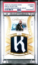2024 PANINI FLAWLESS WWE TAG MEM GOLD #JMDMI DREW MCINTYRE 6/10 PSA 9