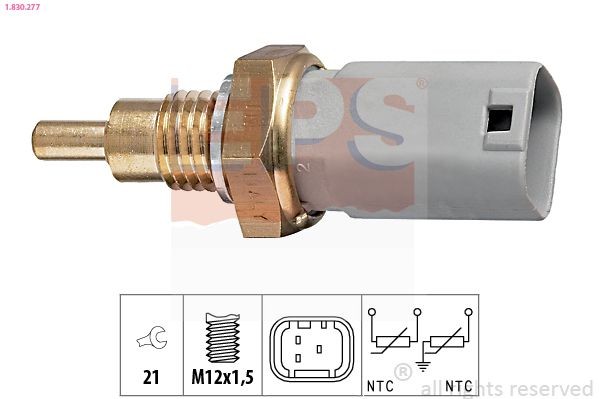 EPS 1.830.277 Sensor, KüHlmitteltemperatur FüR Alfa Romeo Passend FüR Fiat-image