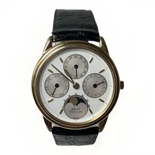 Piaget Triple Date Moon phase Gouverneur 33 mm 18K Yellow Gold Watch  #15958