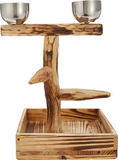 Bird-Life Natural Wood Tree Perch for Small and Medium Birds